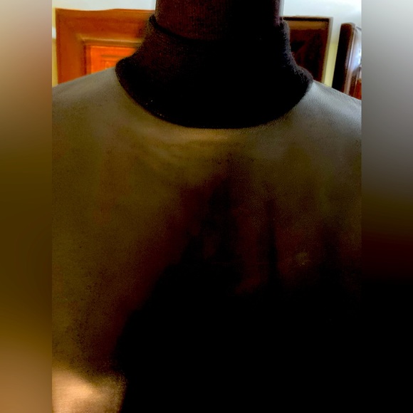 Vintage Leather Front Sweater Pullover. - Picture 7 of 8